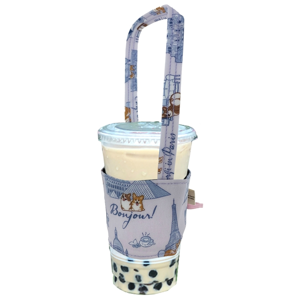 Waterproof Corgi Paris Portable Drink Holder Carrier